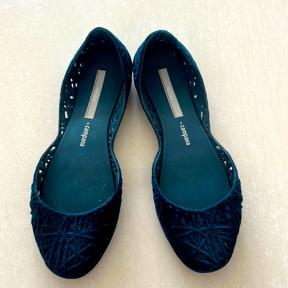 Melissa Campana Size 8  Zig Zag Shoes Flats